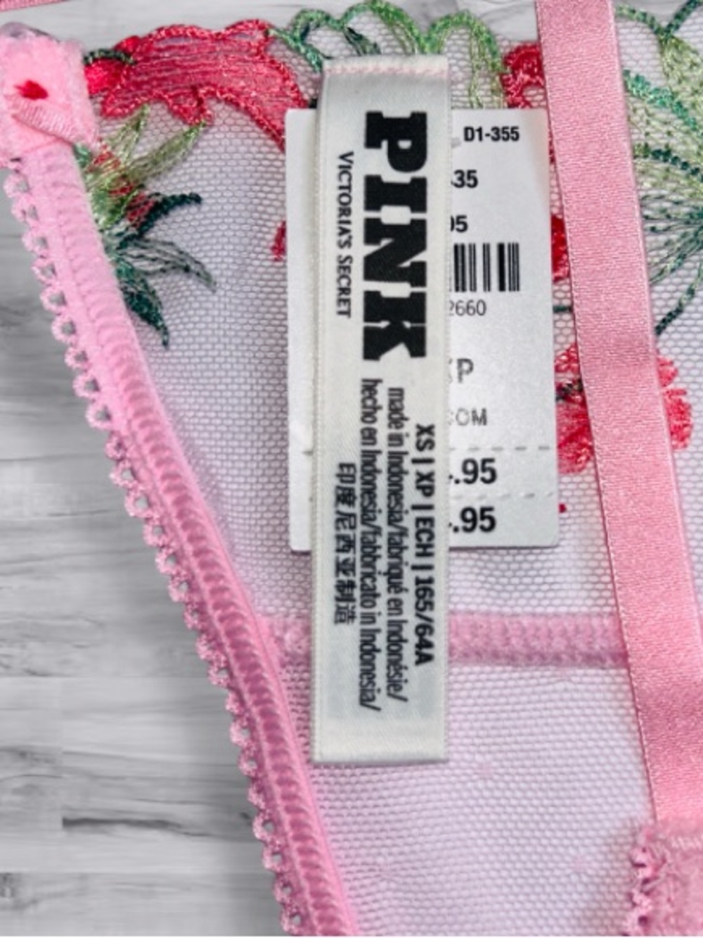 🆕🦩Flamingo A Go Go Strapy Thong PINK Victoria Secret NWT - Picture 8 of 13